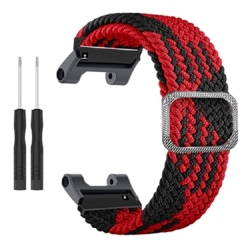 Elegant Amazfit T-Rex Pro / Amazfit Ares Stof Urrem - Rød#serie_7