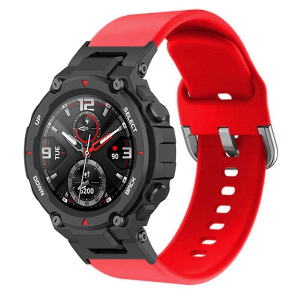 Tidsløst Amazfit T-Rex Pro / Amazfit Ares Silikone Urrem - Rød#serie_6