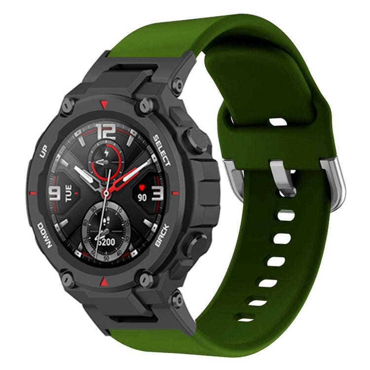 Tidsløst Amazfit T-Rex Pro / Amazfit Ares Silikone Urrem - Grøn#serie_9