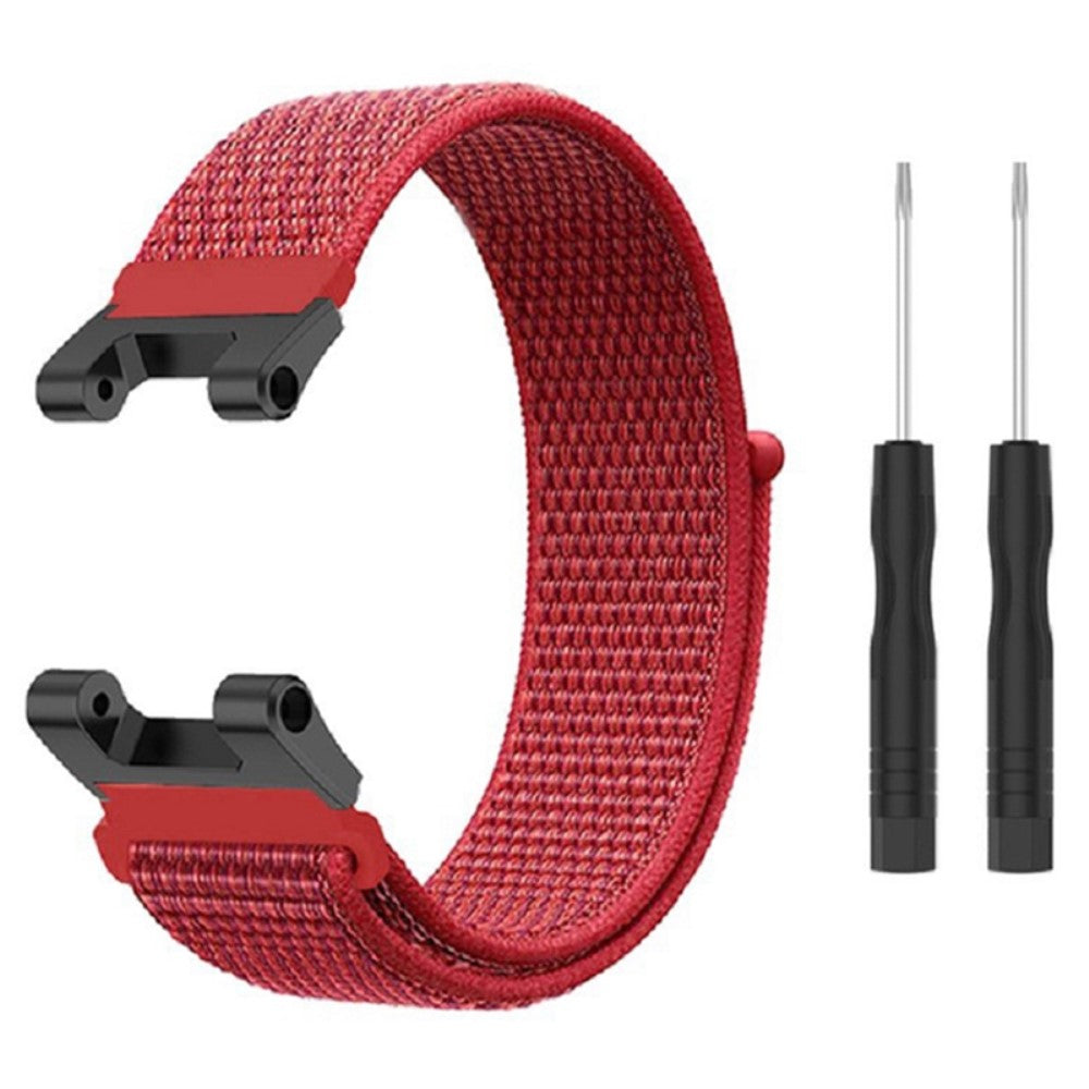 Meget flot Amazfit T-Rex Pro / Amazfit Ares Stof Urrem - Rød#serie_9