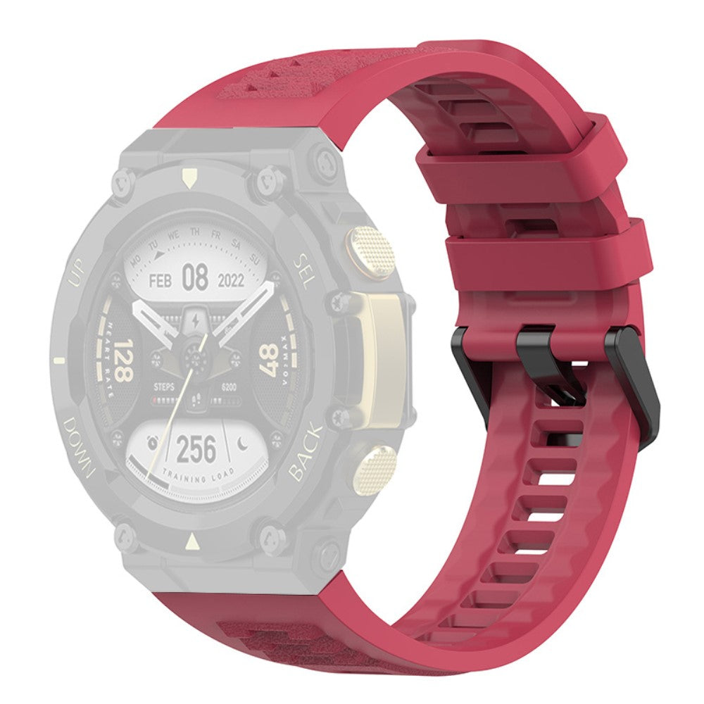Mega nydelig Amazfit T-Rex 2 Silikone Rem - Rød#serie_5