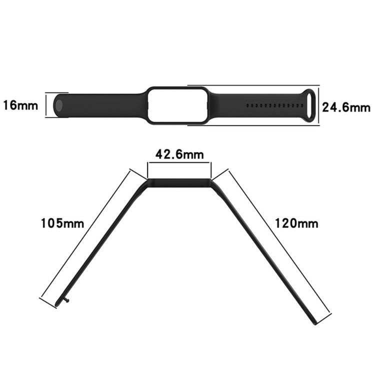 Vildt rart Amazfit Band 7 Plastik Rem - Grøn#serie_2