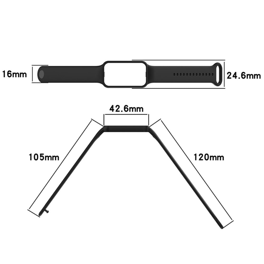 Vildt rart Amazfit Band 7 Plastik Rem - Grøn#serie_5