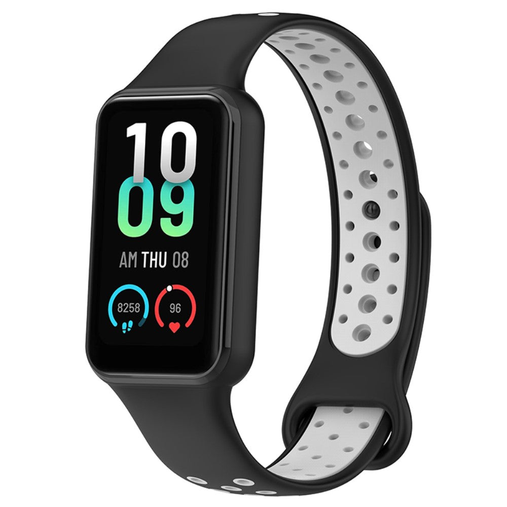 Mega flot Amazfit Band 7 Silikone Rem - Sølv#serie_3