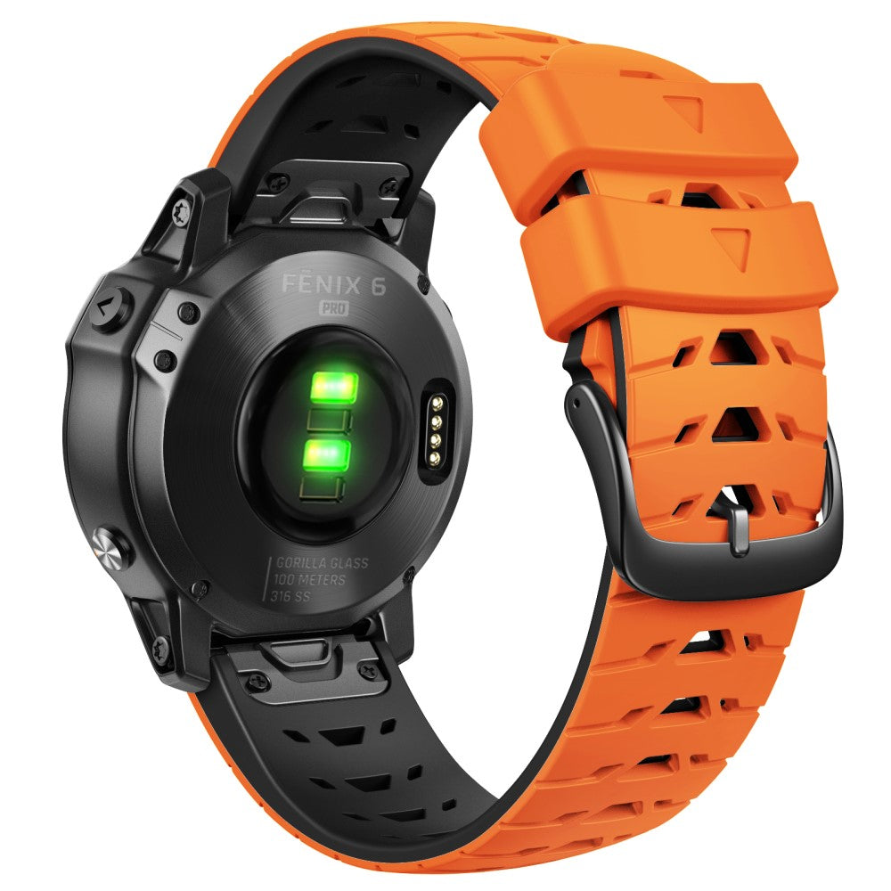 Super Sejt Silikone Universal Rem passer til Smartwatch - Orange#serie_2