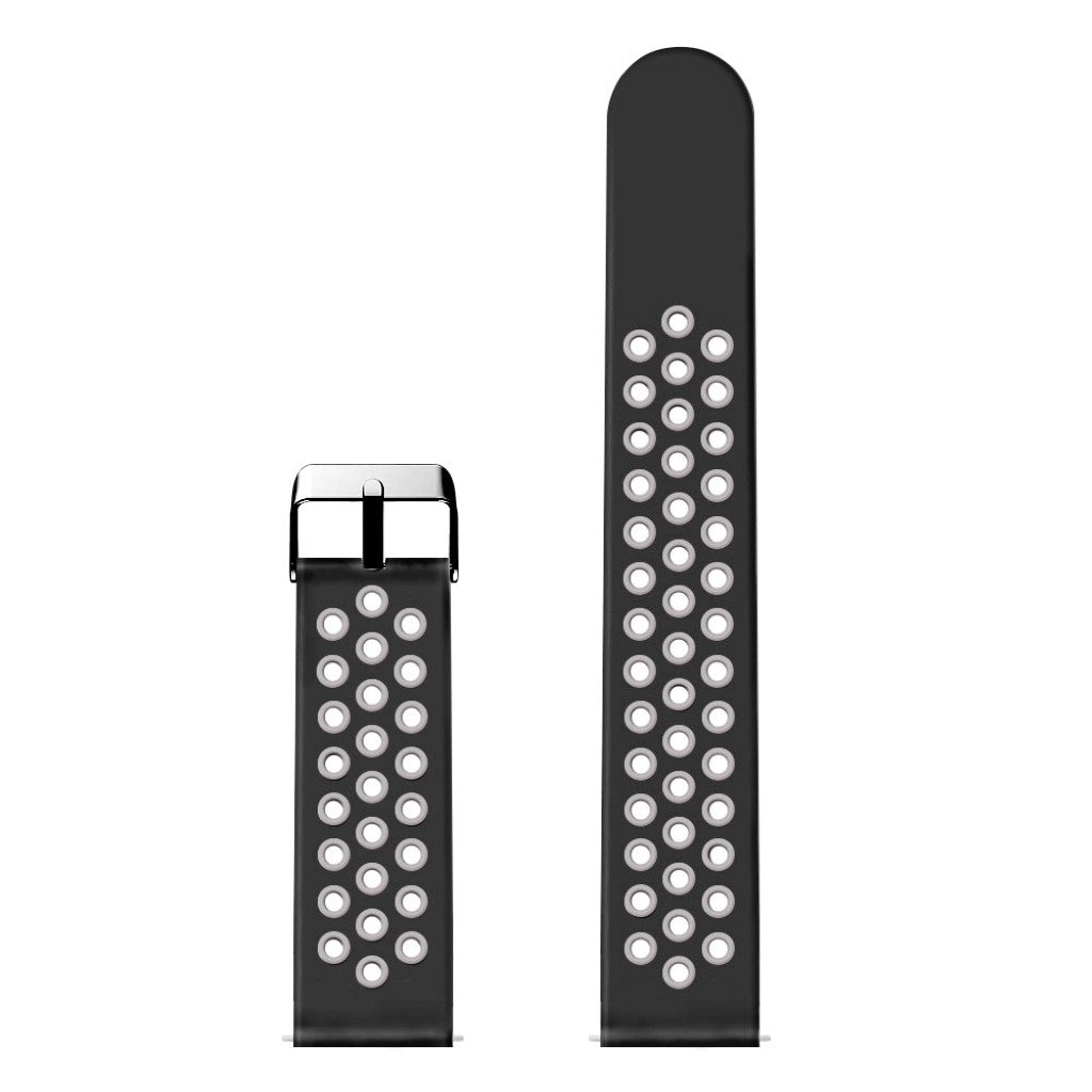 Slidstærk Universal Fossil Silikone Rem - Sort#serie_1