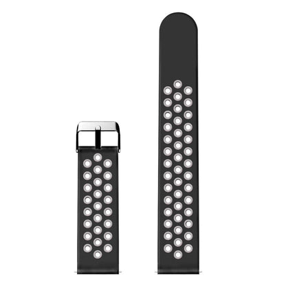 Slidstærk Universal Fossil Silikone Rem - Sort#serie_1