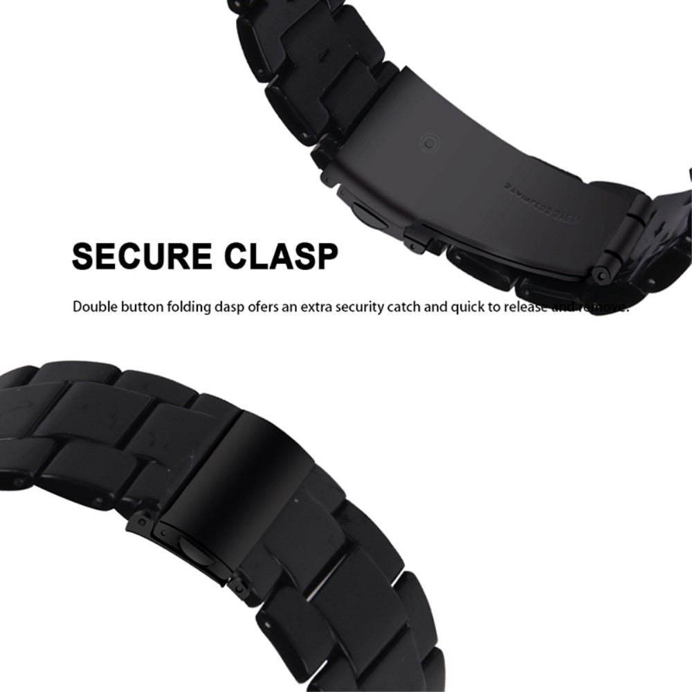 Super slidstærk Universal Fossil Plastik Rem - Sort#serie_9