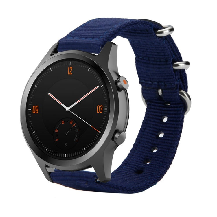 Mega cool Universal Ticwatch Nylon Rem - Blå#serie_10