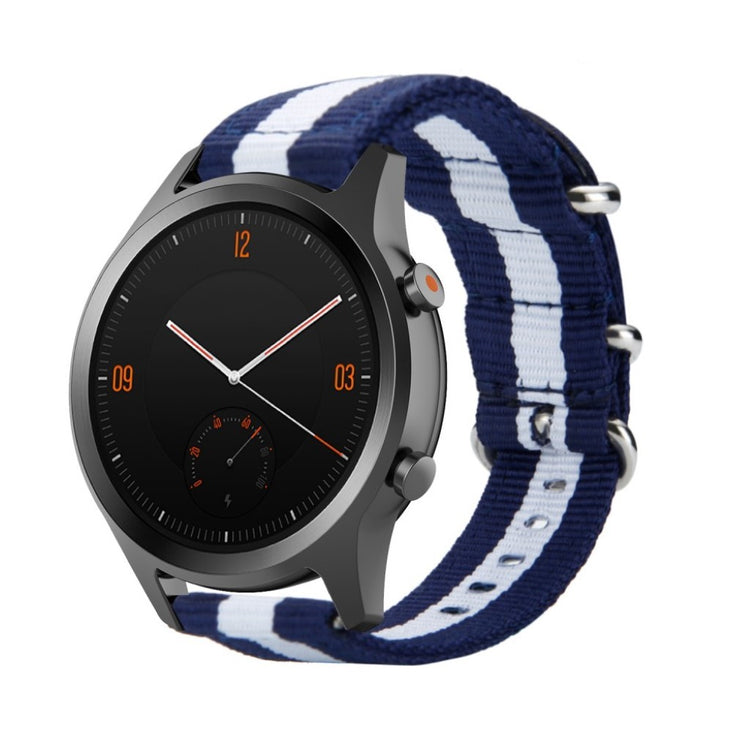 Mega cool Universal Ticwatch Nylon Rem - Blå#serie_8