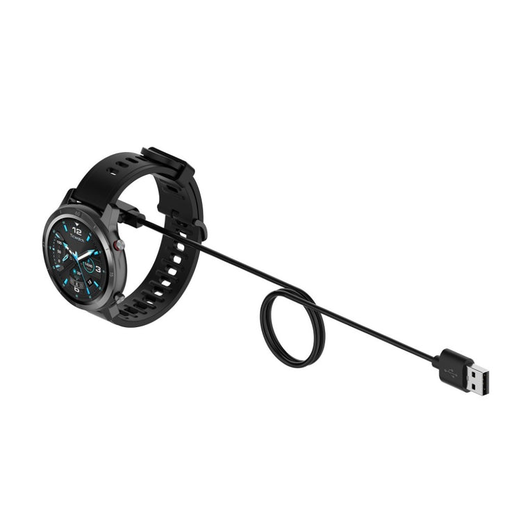 1m TicWatch GTX USB Opladningskabel - Sort#serie_1