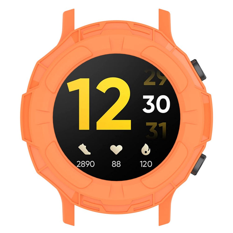 Realme Watch S Beskyttende Silikone Bumper  - Orange#serie_4