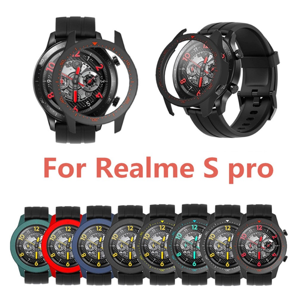 Realme Watch S Pro Enkel Plastik Bumper  - Sort#serie_3