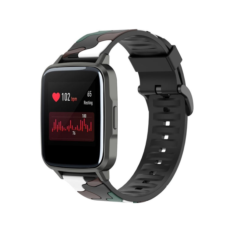 Vildt smuk Haylou SmartWatch LS01 Silikone Rem - Hvid#serie_3